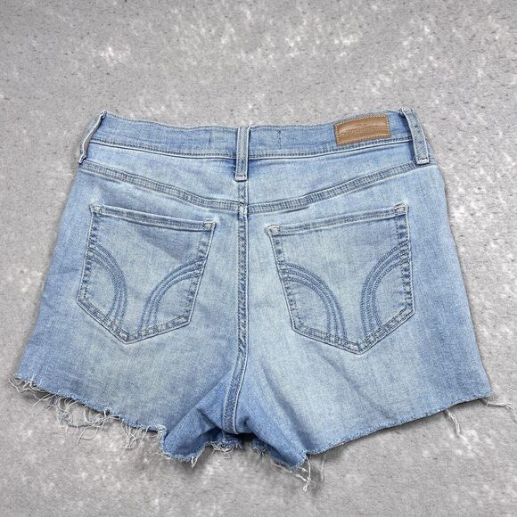 Hollister Shorts Womens SZ 9 Short-Short High Rise 3” Inseam Distressed Raw Hem - Picture 2 of 13